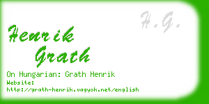 henrik grath business card
